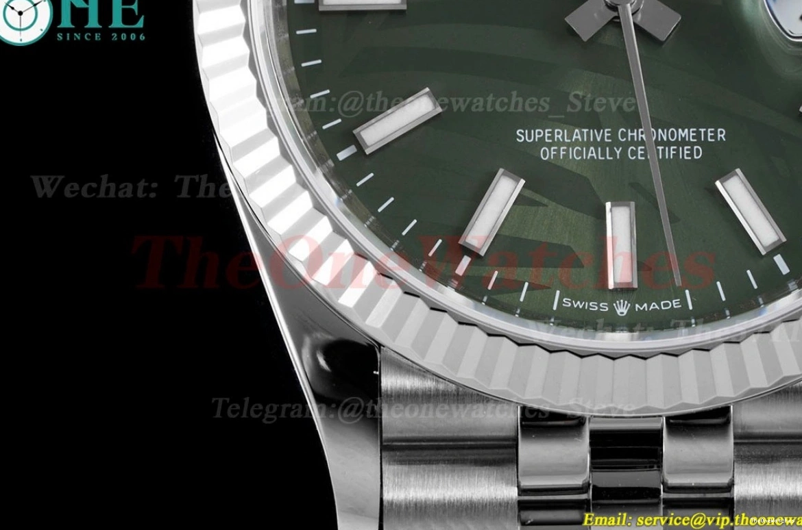 VSF 126234 VS3235 Jub 36mm Green Motif SS SS Datejust Stk Palm 0115